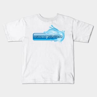 Gradient border with a splash Kids T-Shirt